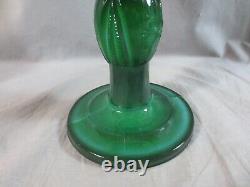 Vintage Glass Oil Lamp Complete With Chimney & Shade Shepards Hut Oil Lamp