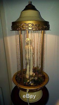 Vintage Lady Oil Lamp