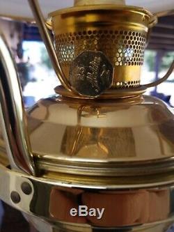 Vintage Original Complete Aladdin Hanging Train Oil Lamp Shade Chimney Nos