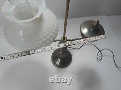 Vintage Victorian Brass Double Student Oil Lamp