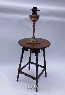 W. A. S Benson Copper Oil Lamp, Square Base model