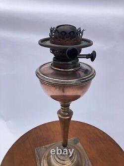 W. A. S Benson Copper Oil Lamp, Square Base model