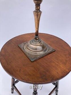 W. A. S Benson Copper Oil Lamp, Square Base model