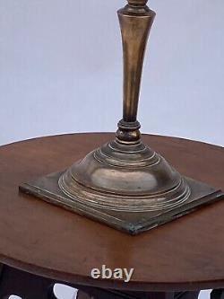 W. A. S Benson Copper Oil Lamp, Square Base model