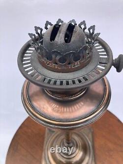 W. A. S Benson Copper Oil Lamp, Square Base model