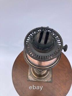 W. A. S Benson Copper Oil Lamp, Square Base model