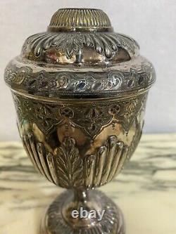 Walker & Hall Silver Plated Oil Lamp Base