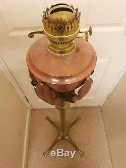 Was Benson Standard Copper And Brass Telescopic Oil Lamp