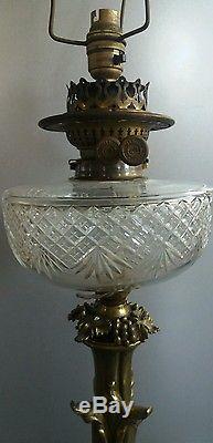 Wright & butler victorian oil lamp