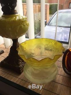 Yellow Tulip Express Oil Lamp And Shade